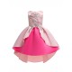 Girls Kids Bow Embroidered Sleeveless Princess Dress