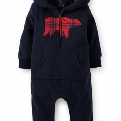 Kids Baby Boy Warm Infant Romper Jumpsuit Bodysuit Hooded Clothes Outfit