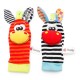 Baby Cute Lovely Infant Kids Foot Socks Rattles Gloves Plush Toys