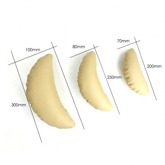 3 PCS set Children Photography Props Baby Pictures Crescent Shape Pillow  White