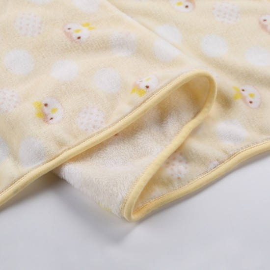 93 93cm Newborn Baby Wrapped Spring Autumn Winter Supplies Thick Warm Flannel Quilt Towel  Pink Giraffe