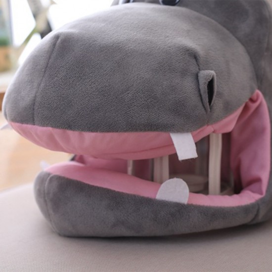 Cute Hippo Hat Cosplay Props Accessories Plush Head Photo props One size  Color  As Show