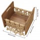 Full Moon Newborn Photography Props Hundred Sunshine Woven Solid Wood Crib  White