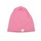 2 PCS Cute Solid Knitted Cotton Hat Beanies Autumn Winter Warm Earmuff Colorful Crown Caps For Newborn Baby Children  Pink