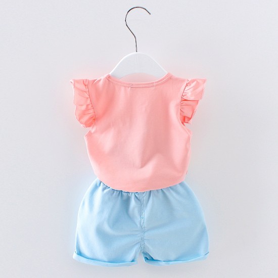 Kids Children Baby Tops Shorts Set