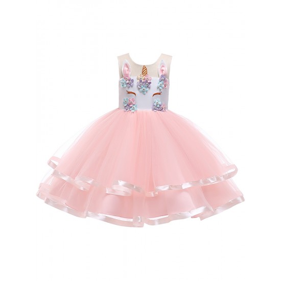 Children Girls Formal Wedding Princess Dress