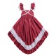 Girls Children Lace Patchwork Sleeveless Princess Dress