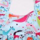 Summer Clothing Cartoon Dinosaur Printed Cotton Sleeveless Girls Dress